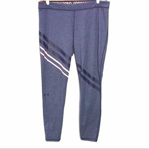 Under Armour Favorite Engineered Leggings Blue XL UA Athleisure Athletic Pants